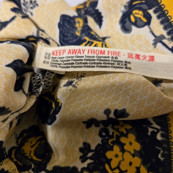 Intimately Free People Floral Print Sleeveless Top With Ribbon‎ Tie Back Size S - Picture 7 of 7